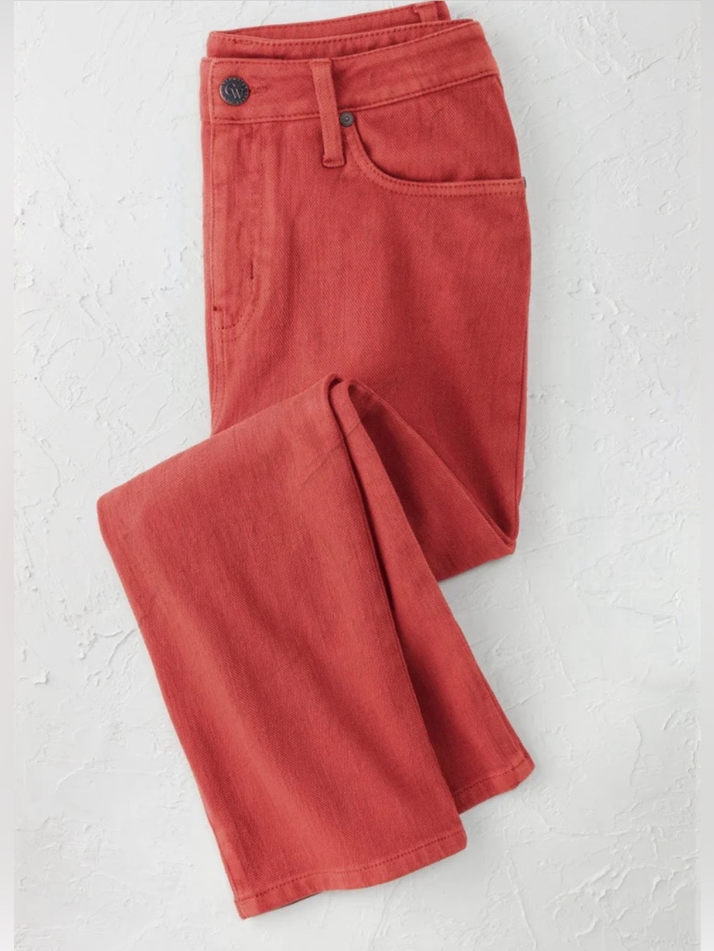 Coldwater Creek Persimmon Tummy control Straight-Leg Jeans 16